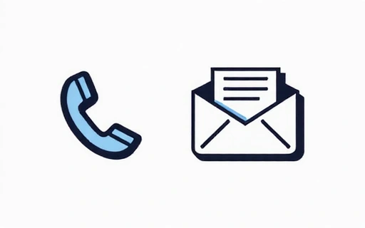 Telefon és email ikonok